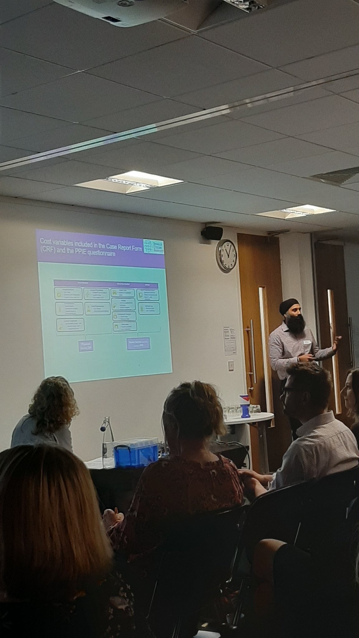 Harpal Dhillon speaking at the Big Bowel Event